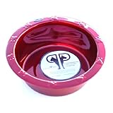 Platinum Series 64oz Extra Wide Embossed Rim Bowl Candy Apple Red