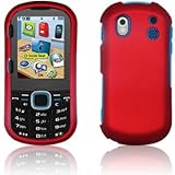 Red Rubberized Hard Phone Cover for Samsung Intensity II U460 Verizon
