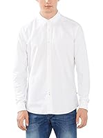 ESPRIT Camisa Hombre (Blanco)