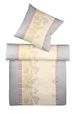 Kaeppel G-009186-59D1-VAKN Bettw&auml;sche Malve Satin 2-teilig, 135 x 200 cm Farbe: platin