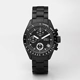 Fossil Men's CH2643 Black Silicone Strap Black Analog Dial Chronograph Watch
