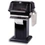 Mhp Gas Grills Jnr4dd Natural Gas Grill W/ Searmagic Grids On Black Patio Base