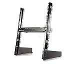 StarTech.com 12U 19-Inch Desktop Open Frame 2 Post Rack RK12OD (Black)