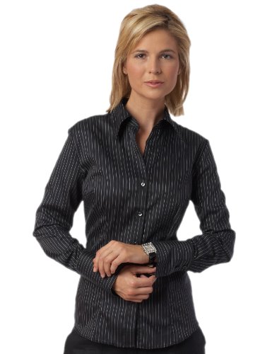 Seidensticker Damen Bluse Slim Fit, gestreift 60616, Gr. 38, Schwarz (38) Preisvergleich