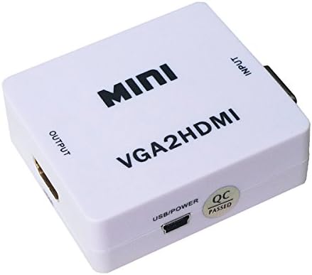 Kangcheng Mini VGA to HDMI Converter Box VGA2HDMI Adapter HD 1080P High Quality HDTV Audio Converter