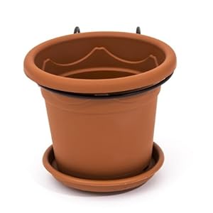 Halterung für Blumentopf 18 cm Durchmesser Metall Pulverbeschichtet