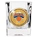 New York Knicks 2oz Square Shot with Crystal Coat Emblem (Primary Logo)