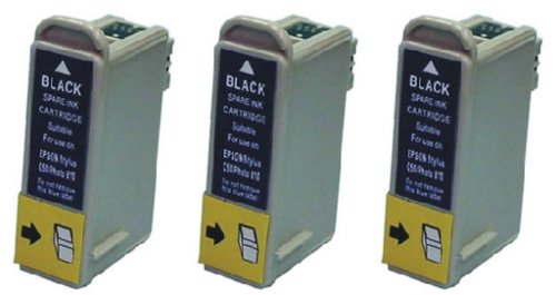 Take4Less 3-pack T026 T026201 Black Compatible Ink Cartridges for Epson Stylus Color Ph 810 820 925