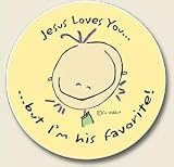Jesus Loves You absorbent STONE AUTO COASTER car NEW
