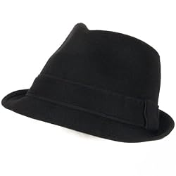 New Viscose Stingy Fedora Trilby Satin Hat Black Large Extra Large