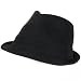 New Viscose Stingy Fedora Trilby Satin Hat Black Large Extra Large