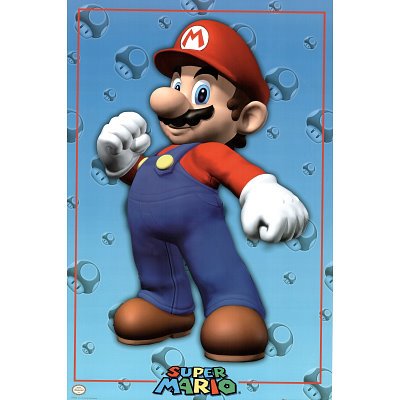 Nintendo Mario Video Game Poster Print - 24x36
