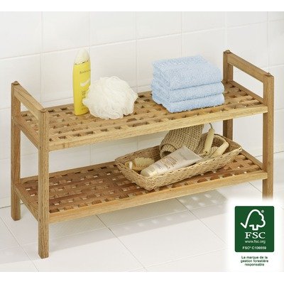 Wenko 8270500 Regalsystem 2 Etagen Nordic FSC