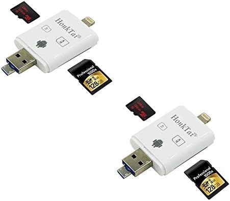 HonkTai® iReader Lightning Memory Card Reader Card Adapter Supports USB SDHC SDXC Micro SD For IOS iPhone 6/6s plus MAC PC &amp; OTG Android
