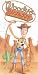 Woody by Walt Disney. ART PRINT Canvas Rolled.. 12.00 inches width by 24.00 inches height. Highest Quality Art Poster Print
