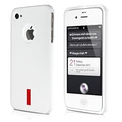 vau SoftGrip White - Premium Silikon-Tasche, Case f�r Apple iPhone 4S & iPhone 4