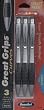 Rose Art Curves Black Ink Ballpoint Pen With Comfort Grip (Pack of 3)