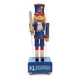 12" NCAA Kansas Jayhawks Wind Up Musical Christmas Nutcracker