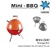 Kugelgrill MINI BBQ orange-rot