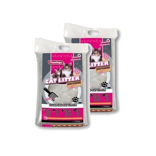 Produkt-Bild: Katzenstreu Petplus mit Babypuderduft 2 x 15kg