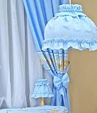 from SweetBabyBedding Blue happy teddy Curtains