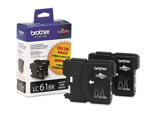 Brother LC612PKS Twin Pack Black OEM Genuine Inkjet/Ink Cartridge (LC61BK*2) (450 x2 Yield) - Retail