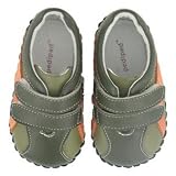 Pediped Originals * Maxx -- Olive Orange * Soft Leather-Soled Shoes! MEDIUM (US size: 5-5.5 / 12-18 months / EU Size 20)