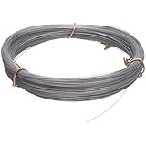 High Carbon Steel Wire, #2B (Smooth) Finish, Full Hard Temper, ASTM A228, 0.051" Diameter, 36' Length, Precision Tolerance