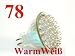 78 LED Strahler MR16 Warm Weiss Spot Leuchtmittel MR-16 GU-5.3 GU5.3 12V Niedervolt Warmweiß