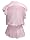 Womens Dusty Pink Peplum and Gathered Waist Blouse