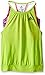 adidas Girls' Big Flow Tank, Semi Solar Slime/Dark Grey, Medium