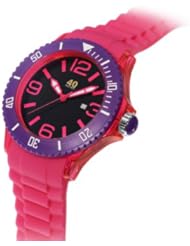 40NINE Large 45mm Silicone Rubber Pink Watch