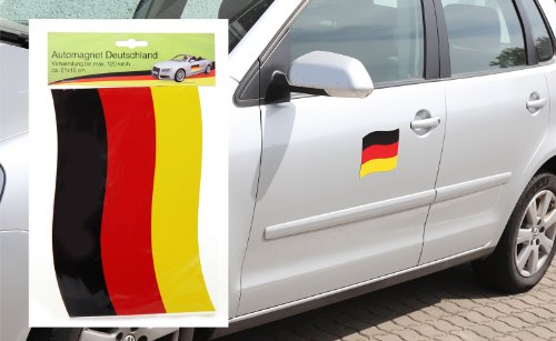 8 x Magnetfahne Deutschland Fahne 21x15cm Automagnet Flagge WM EM Fanartikel