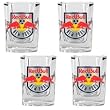 NY/NJ Red Bull Soccer 4pc Square Shot Glass Set - Primary Team Logo MAJOR-LEAGUE-SOCCER Soccer