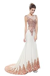 Chiffon/Satin Applique Lace  Dress