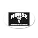 22x14 Oval Wall Vinyl Sticker Nurse The Hardest Job You'll Ever Love