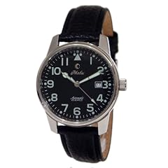 Phobos Fighter mit Lederarmband Herrenuhr im Fliegeruhr Style, Automatikuhr