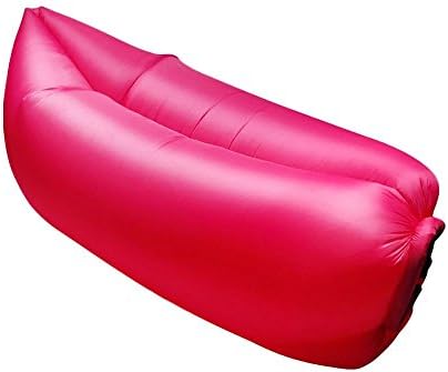 Lamzac Hangout Portable Inflatable Lounger Portable Durable Sleeping Air Bag, Rose