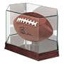 Ultra Pro Football Holder - Wood and Glass Display [81708]