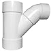 Charlotte Pipe 12 in. PVC DWV Combination Wye and Eighth Bend (2-Piece)