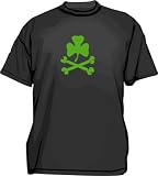 Irish Clover & Crossbones Men's tee Shirt in 12 colors Small thru 6XL
