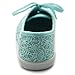 Ollio Women's Ballet Shoe Lace Up Sneaker Canvas Flat