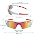 Poshei P03 Polarized Sunglasses with 5 Set Lenses for Biking Fishing Driving