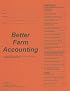Better Farm Accounting: A Practical Guide for Preparing Farm Income Tax Returns, Financial Statements, and Analysis Reports