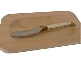 Laguiole wood butter dish and spreader French imported