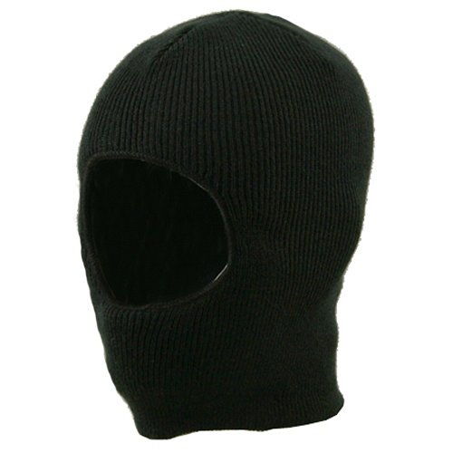 One Hole Child Face Mask - Black W20S12C