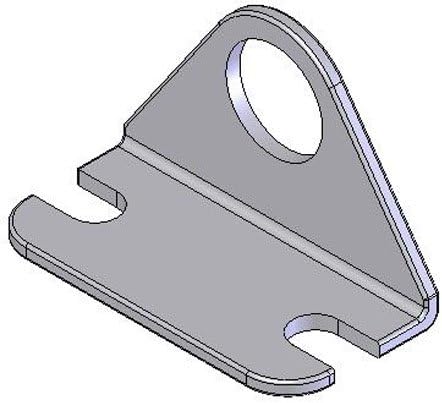 Foot Mounting Brackets, Use w/Bore Size 2., 2 1/2 (1 Each)