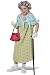 Girls Old Lady Costume Kit Standard