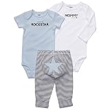 Carter's 3-pc. Blue Rockstar Bodysuit Set