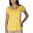 Mossimo&reg; Black Petites: Short Sleeved Shirred Scoop With Cuff - Sun Yellow